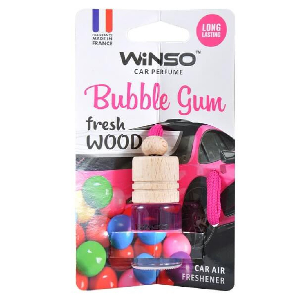Ароматизатор для автомобіля WINSO Fresh Wood Bubble Gum 4,5мл (530330) - фото 1 Ароматизатор для автомобіля WINSO Fresh Wood Bubble Gum 4,5мл (530330) - фото 1