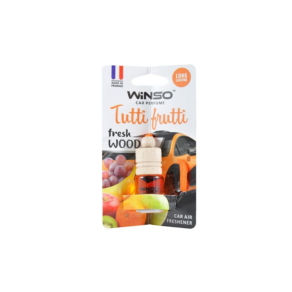 Ароматизатор для автомобіля WINSO Fresh Wood Tutti Frutti 4,5мл (530680) - головне фото