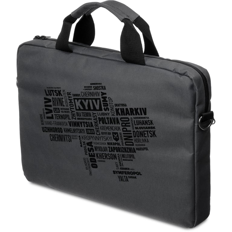 Сумка для ноутбука Vinga 15.6" NB1502 Gray, black print (NB1502UBGY) - фото 1