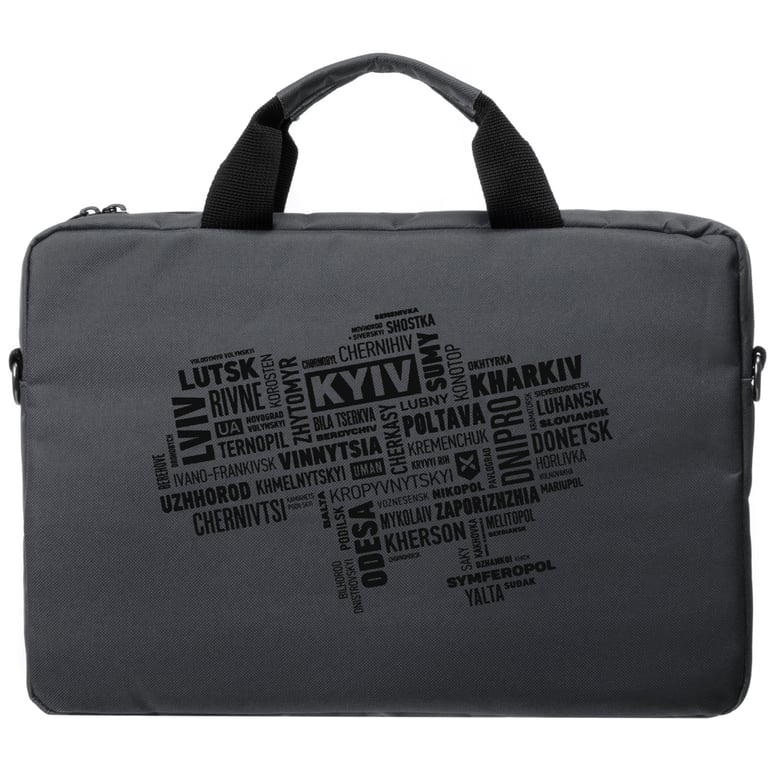 Сумка для ноутбука Vinga 15.6" NB1502 Gray, black print (NB1502UBGY) - фото 4