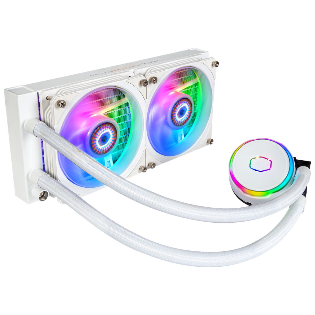 Система рідинного охолодження CoolerMaster MasterLiquid PL240 Flux White Edition (MLY-D24M-A23PZ-RW) - фото 1 Система рідинного охолодження CoolerMaster MasterLiquid PL240 Flux White Edition (MLY-D24M-A23PZ-RW) - фото 1