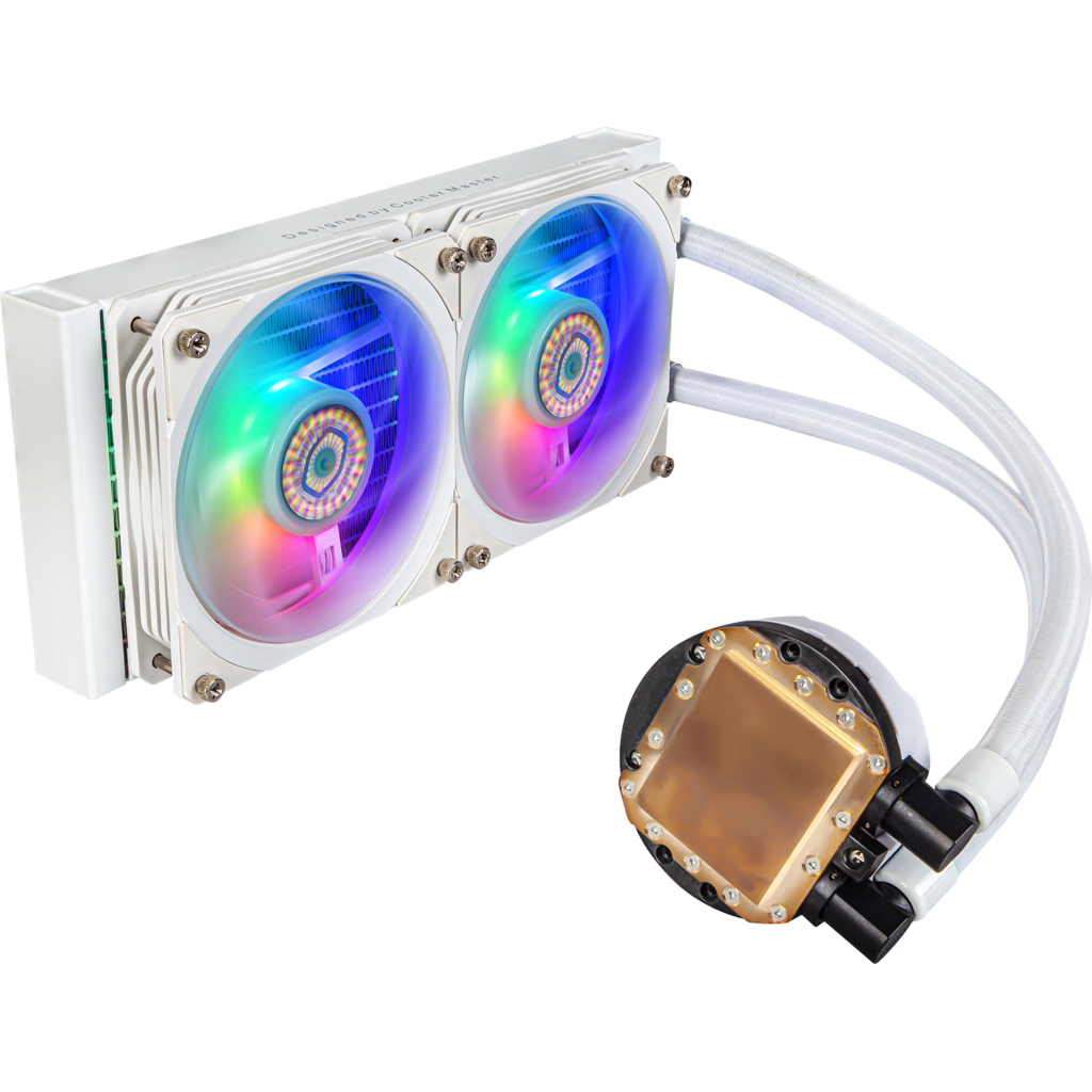 Система рідинного охолодження CoolerMaster MasterLiquid PL240 Flux White Edition (MLY-D24M-A23PZ-RW) - фото 2 Система рідинного охолодження CoolerMaster MasterLiquid PL240 Flux White Edition (MLY-D24M-A23PZ-RW) - фото 2
