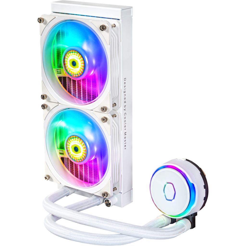 Система рідинного охолодження CoolerMaster MasterLiquid PL240 Flux White Edition (MLY-D24M-A23PZ-RW) - фото 4 Система рідинного охолодження CoolerMaster MasterLiquid PL240 Flux White Edition (MLY-D24M-A23PZ-RW) - фото 4