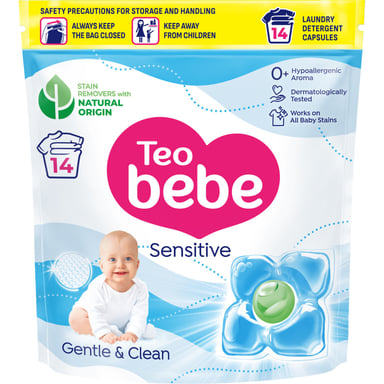 Капсули для прання Teo bebe Cotton Soft Сaps Sensitive 14 шт. (3800024045783) - фото 1