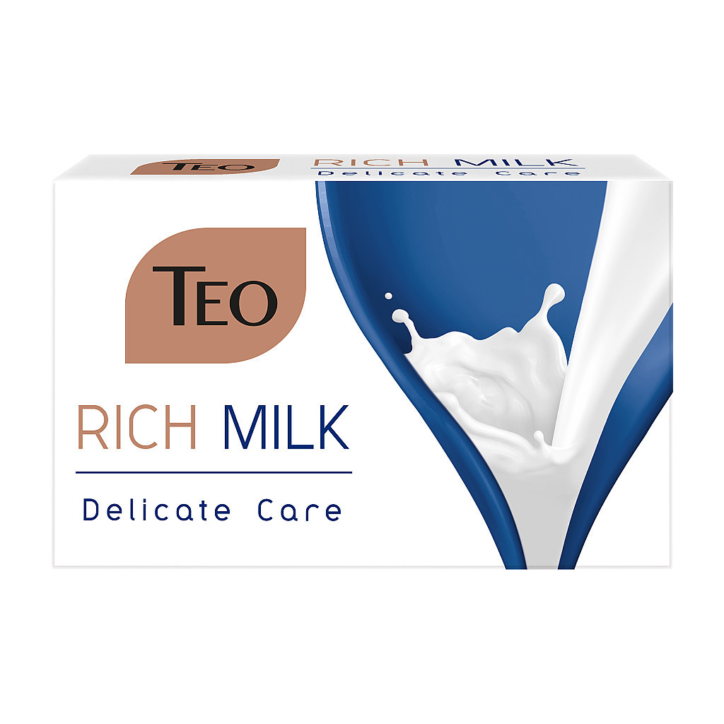 Тверде мило Teo Beauty Rich Milk Delicate Care 90 г (3800024047367) - фото 1