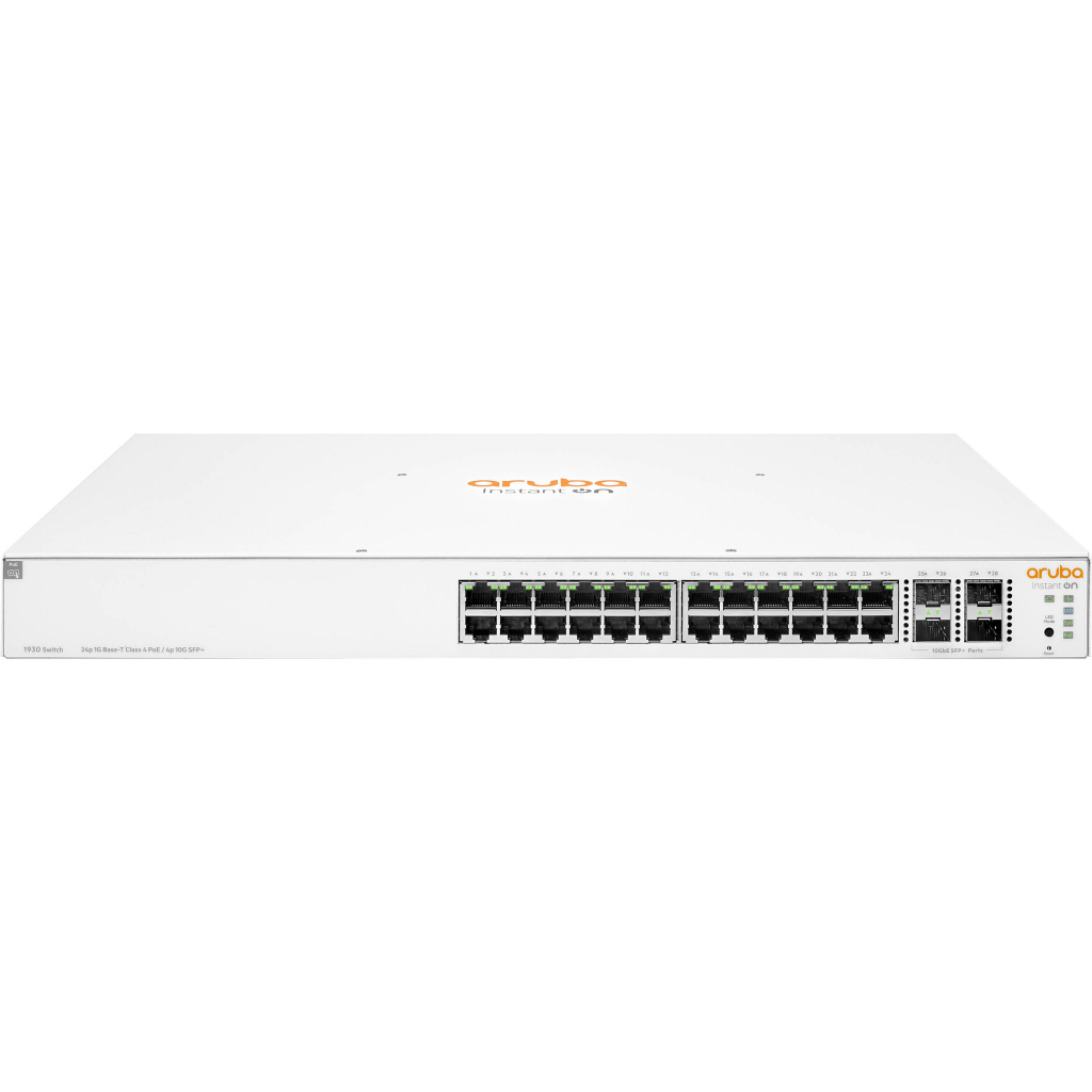 Комутатор мережевий HP 24GPoE(370W)-4SFP/SFP+ (JL684B) (JL684B) Комутатор мережевий HP 24GPoE(370W)-4SFP/SFP+ (JL684B) (JL684B)