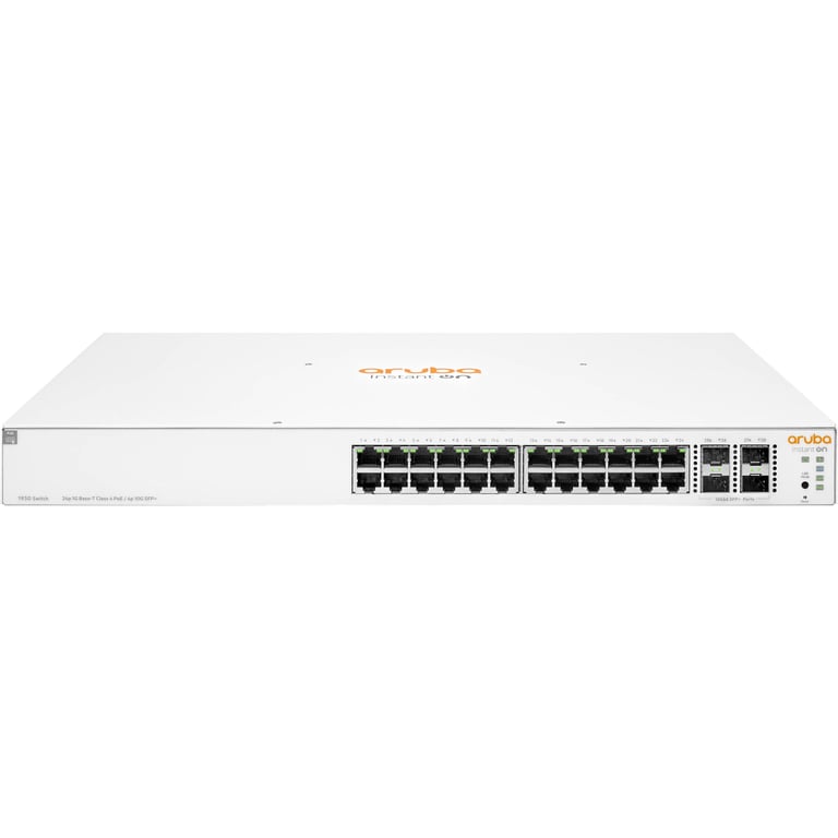 Комутатор мережевий HP 24GPoE(370W)-4SFP/SFP+ (JL684B) (JL684B) - фото 1