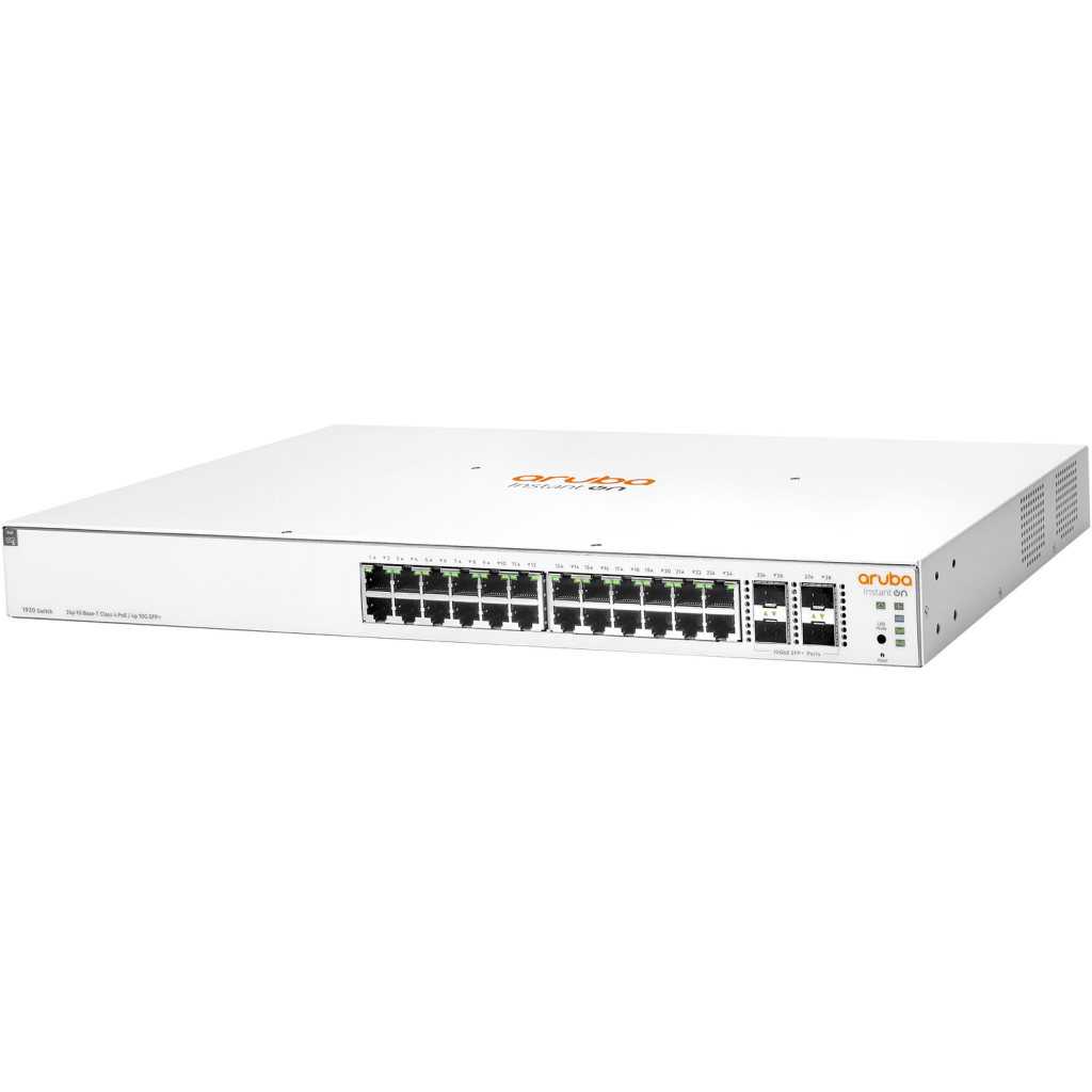 Комутатор мережевий HP 24GPoE(370W)-4SFP/SFP+ (JL684B) (JL684B) - фото 2 Комутатор мережевий HP 24GPoE(370W)-4SFP/SFP+ (JL684B) (JL684B) - фото 2