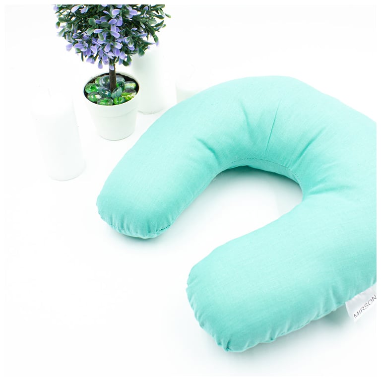 Подушка MirSon для подорожей №8735 Naturale Line 11-2208 Mint 50% Memory (2200006348207) - фото 4