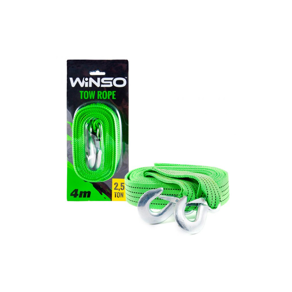 Трос буксирувальний WINSO 2,5т, 4м (132540) - фото 4 Трос буксирувальний WINSO 2,5т, 4м (132540) - фото 4