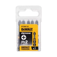 Набір біт DeWALT IMPACT TORSION, ударні, Philips, Ph2, L = 50 мм, 5 шт (DT7998T) - фото 1