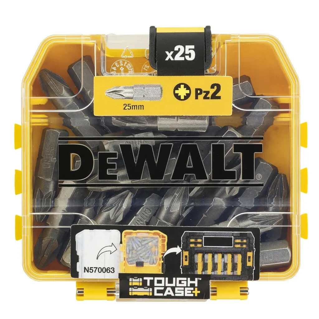 Набір біт DeWALT Pozidriv, Pz2, L = 25 мм, 25 шт (DT71521) Набір біт DeWALT Pozidriv, Pz2, L = 25 мм, 25 шт (DT71521)