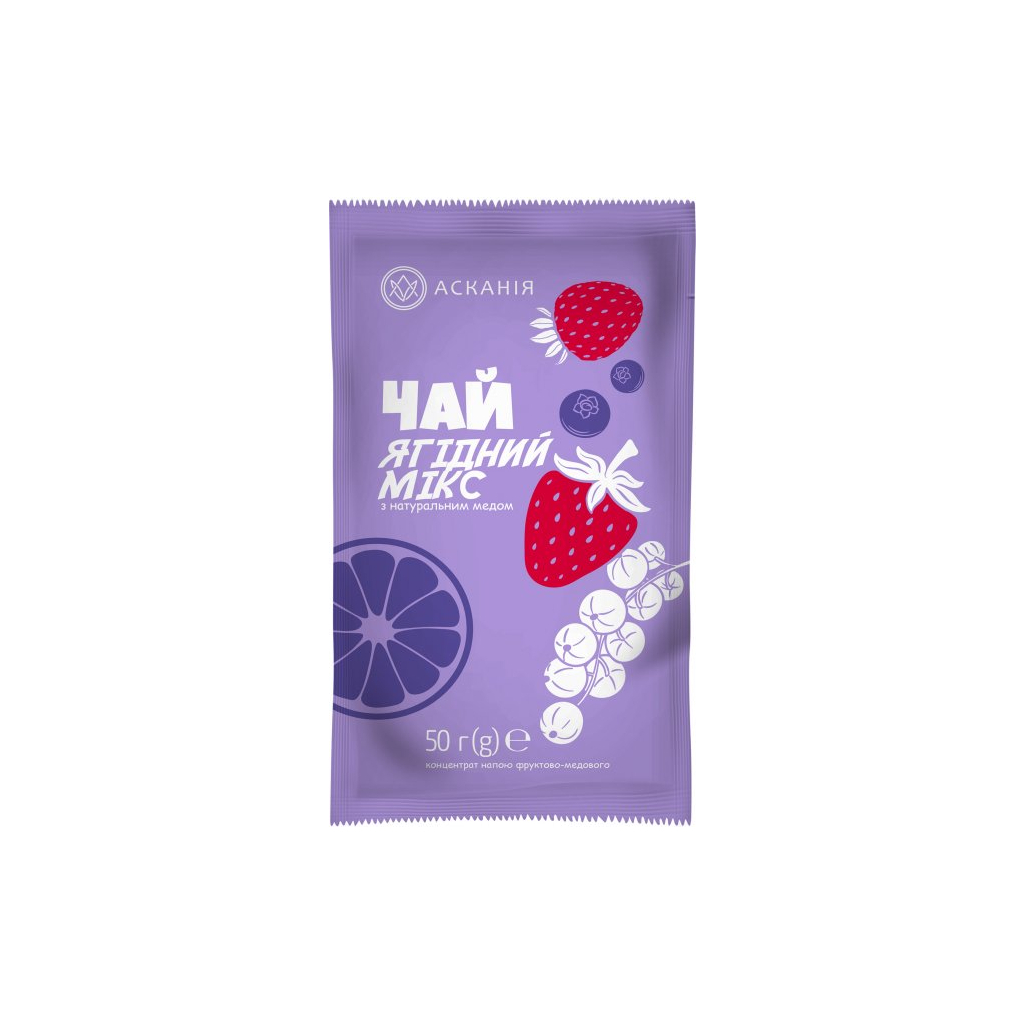 Чай Асканія Ягідний мікс концентрований в саше 50 г (4820071645100) - фото 1 Чай Асканія Ягідний мікс концентрований в саше 50 г (4820071645100) - фото 1