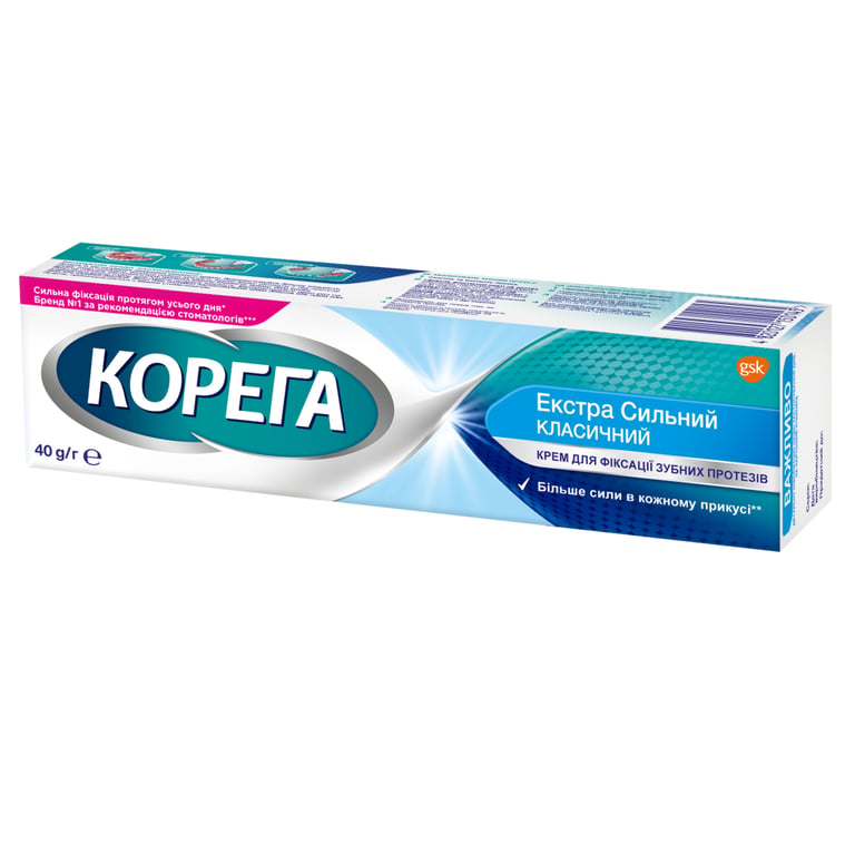 Крем для фіксації зубних протезів Corega Екстра сильний 40 г (4820127150145) - фото 3