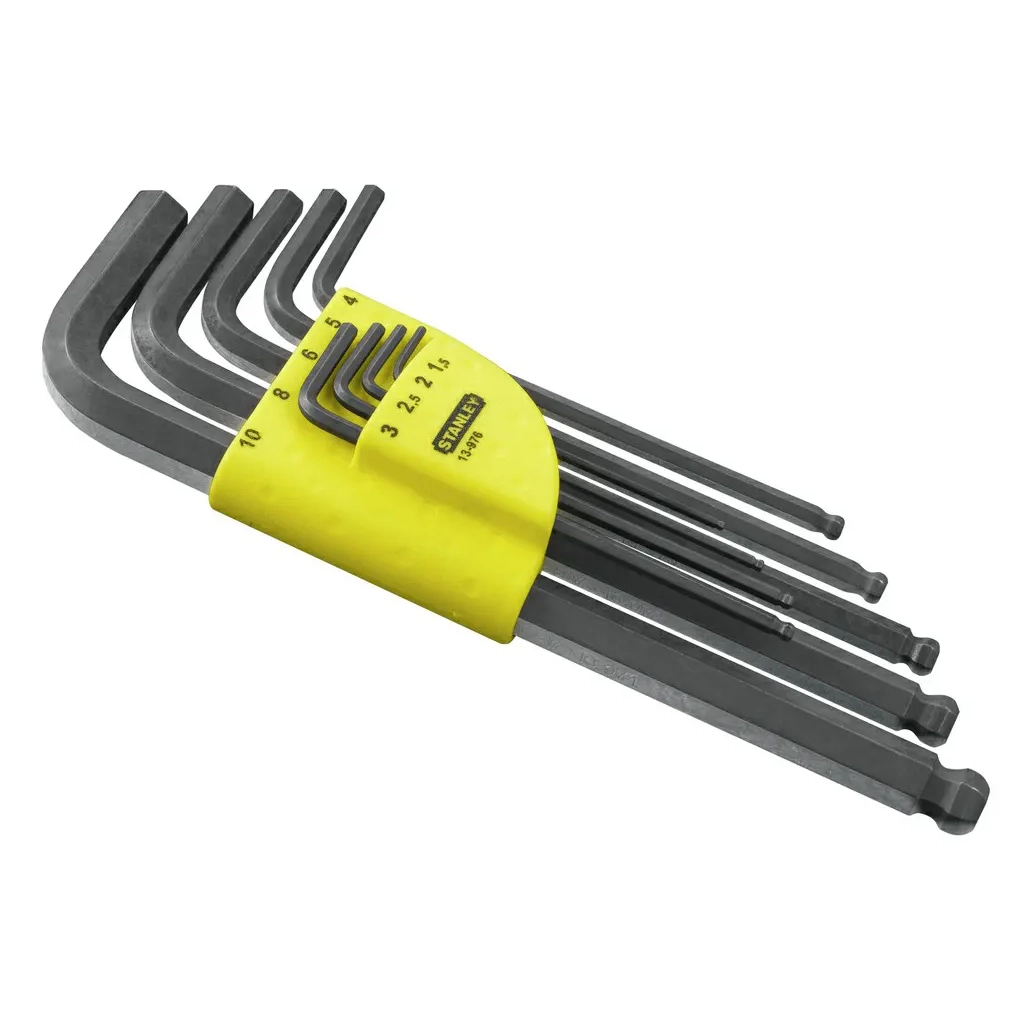 Ключ Stanley шестигранних 9 шт. 1,5;2;2,5;3;4;5;6;8;10 мм (1-13-976) Ключ Stanley шестигранних 9 шт. 1,5;2;2,5;3;4;5;6;8;10 мм (1-13-976)
