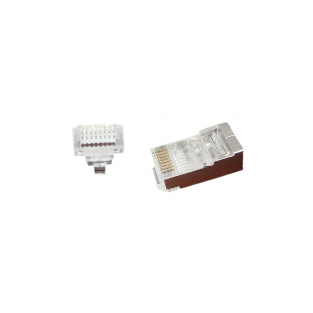 Конектор RJ45 cat.5e FTP 8P8C * 10 (наскрізні отв., позолоч. конт.) Cablexpert (LC-PTF-01/10) - фото 2 Конектор RJ45 cat.5e FTP 8P8C * 10 (наскрізні отв., позолоч. конт.) Cablexpert (LC-PTF-01/10) - фото 2
