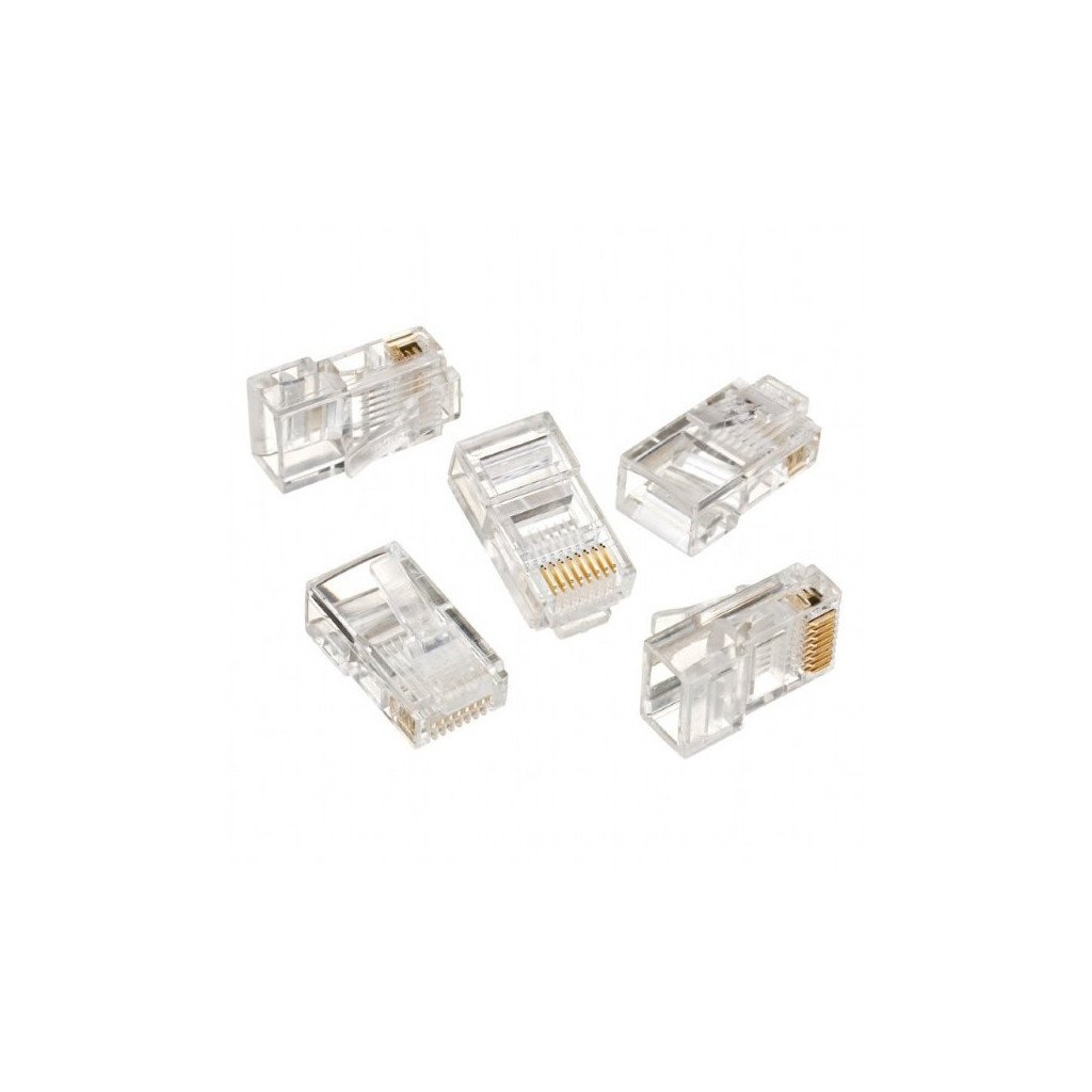 Конектор RJ45 cat.5e UTP 8P8C * 50 (позолоч. конт.) Cablexpert (LC-8P8C-001/50) Конектор RJ45 cat.5e UTP 8P8C * 50 (позолоч. конт.) Cablexpert (LC-8P8C-001/50)