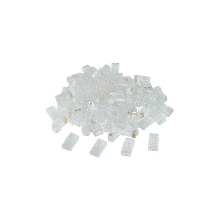 Конектор RJ45 cat.6 UTP 8P8C * 100 (позолоч. конт.) Cablexpert (LC-8P8C-002/100) - фото 2