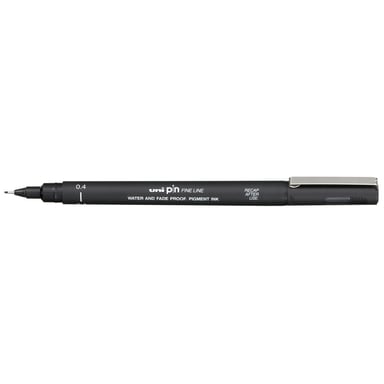 Лайнер UNI Pin Fine Linе Black 0.4 мм (PIN04-200.Black) - фото 1