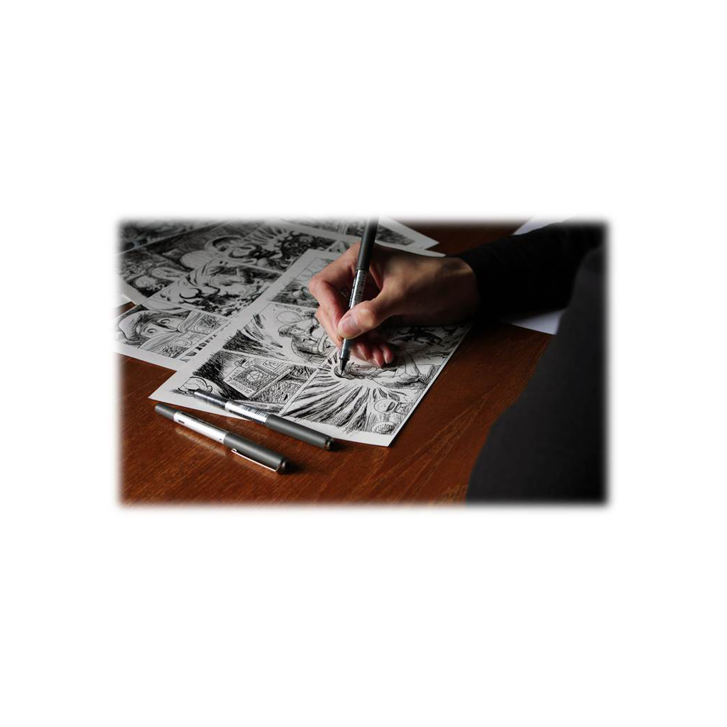 Лайнер UNI Pin Fine Linе Black 0.6 мм (PIN06-200.Black) - фото 10 Лайнер UNI Pin Fine Linе Black 0.6 мм (PIN06-200.Black) - фото 10