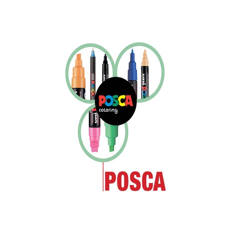 Художній маркер UNI Posca Black 0.9-1.3 мм (PC-3M.Black) - фото 2