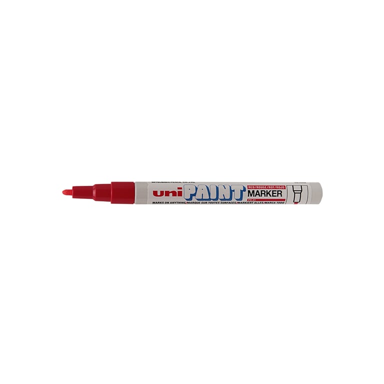 Маркер UNI перманентний Paint Червоний 0.8-1.2 мм (PX-21.Red) - фото 1