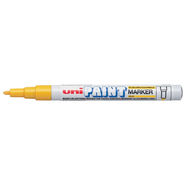 Маркер UNI перманентний Paint Жовтий 0.8-1.2 мм (PX-21.Yellow)