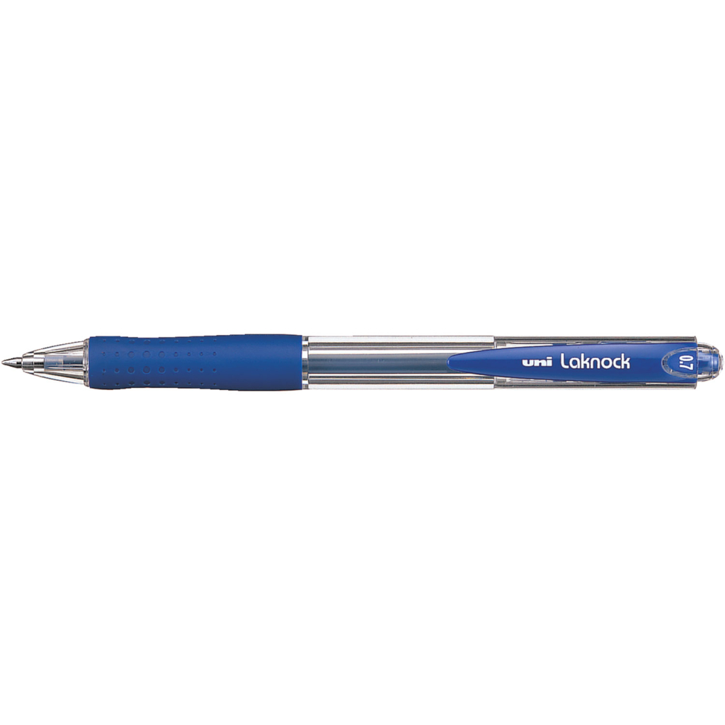 Ручка кулькова UNI автоматична Laknock синій 0,5 мм (SN-100.(05).Blue.) - головне фото