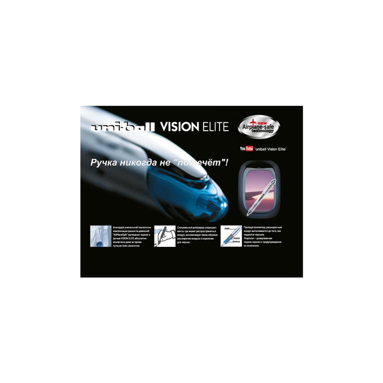 Ролер UNI Vision Elite 0,5 мм синій (UB-205.Blue) - фото 2