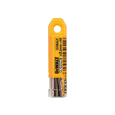Свердло DeWALT по металу EXTREME INDUSTRIAL COBALT HSS-CO, 3.2 х 65 х 36 мм, 10 шт (DT4921) - фото 1
