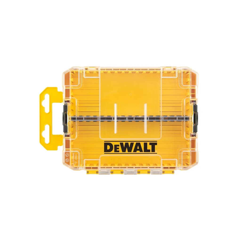 Ящик для інструментів DeWALT для біт системи TSTAK Tough Case М з футляро та касетами 4 шт, роздільники 6шт (DT70802) - фото 3 Ящик для інструментів DeWALT для біт системи TSTAK Tough Case М з футляро та касетами 4 шт, роздільники 6шт (DT70802) - фото 3
