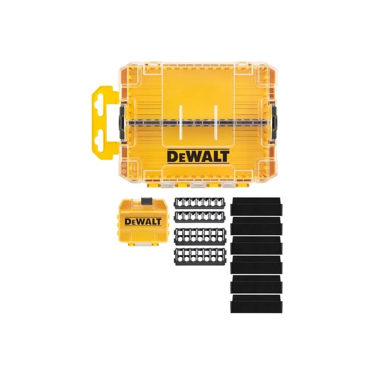 Ящик для інструментів DeWALT для біт системи TSTAK Tough Case М з футляро та касетами 4 шт, роздільники 6шт (DT70802) - фото 4