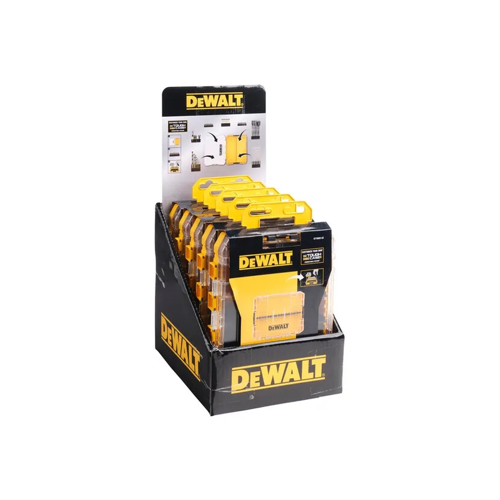 Ящик для інструментів DeWALT для біт системи TSTAK Tough Case М з футляро та касетами 4 шт, роздільники 6шт (DT70802) - фото 6 Ящик для інструментів DeWALT для біт системи TSTAK Tough Case М з футляро та касетами 4 шт, роздільники 6шт (DT70802) - фото 6