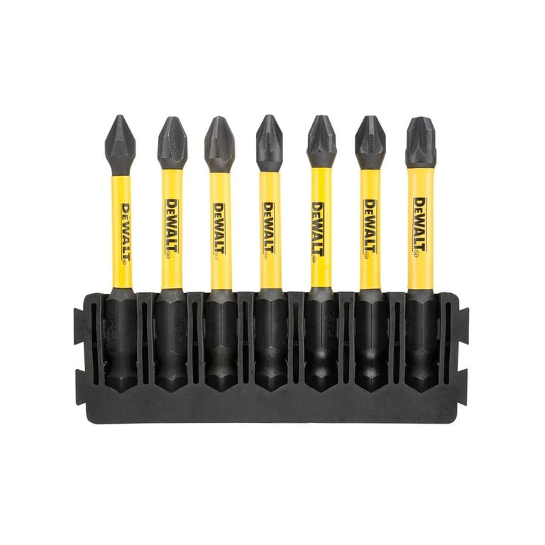 Набір біт DeWALT в касеті для Tough Case, FlexTorq, L=57 мм, Рh1, Рh2-2шт, Рz1, Рz2-2шт. (DT70819) - фото 1