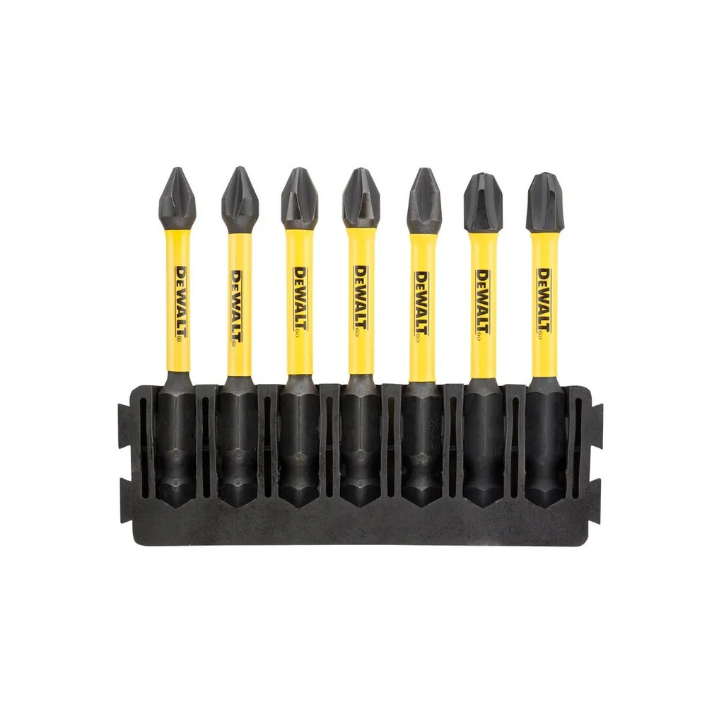 Набір біт DeWALT в касеті для Tough Case, FlexTorq, L=57 мм, Рh1-2шт, Рh2-3шт, Рh3-2шт. (DT70818) Набір біт DeWALT в касеті для Tough Case, FlexTorq, L=57 мм, Рh1-2шт, Рh2-3шт, Рh3-2шт. (DT70818)