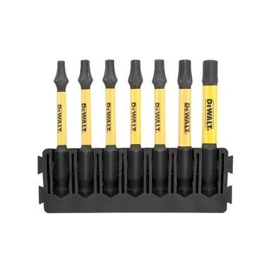 Набір біт DeWALT в касеті для Tough Case, FlexTorq, L57 мм,Т15 Т20 2шт. Т25 2шт, Т30,Т40 (DT70825) - фото 1