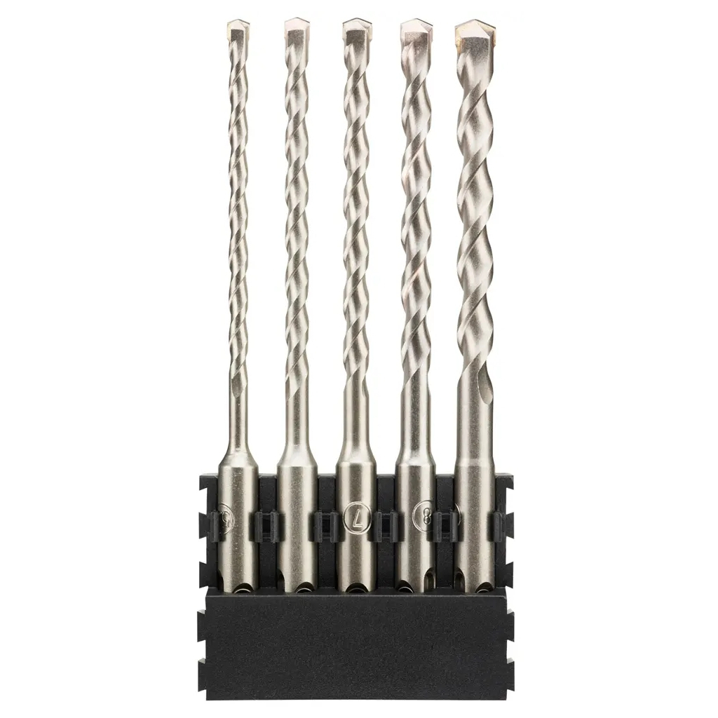 Набір бурів DeWALT в касеті для Tough Case, SDS Plus, L=160 мм., d=5.5, 6, 7, 8, 10 мм., 6 шт (DT70835) - фото 2 Набір бурів DeWALT в касеті для Tough Case, SDS Plus, L=160 мм., d=5.5, 6, 7, 8, 10 мм., 6 шт (DT70835) - фото 2