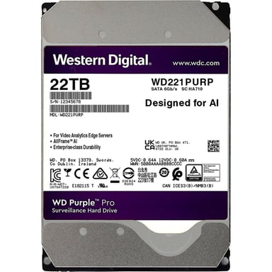 Жорсткий диск 3.5" 22TB WD (WD221PURP) - фото 1