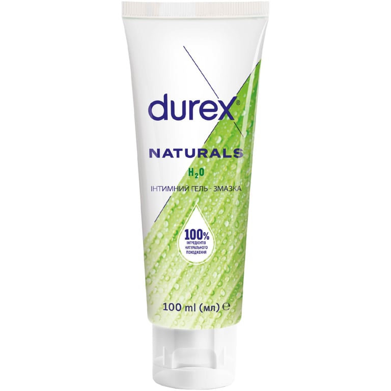 Інтимний гель-змазка Durex Naturals із натуральних інгредієнтів без барвників та ароматизаторів (лубрикант) 100 мл (4820108005273) - фото 1
