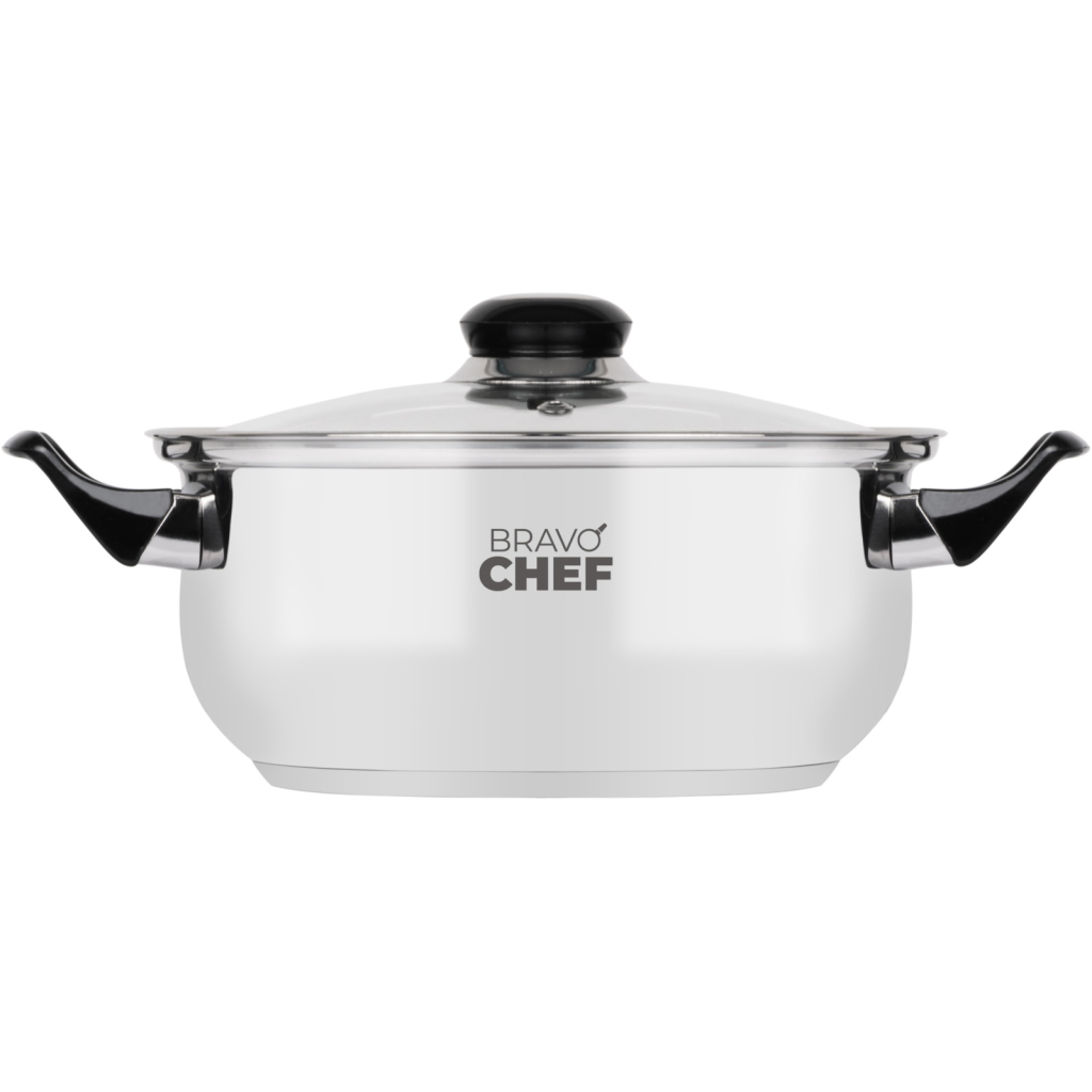 Каструля Bravo Chef 4.5 л Bakelite (BC-2002-24) - фото 2 Каструля Bravo Chef 4.5 л Bakelite (BC-2002-24) - фото 2