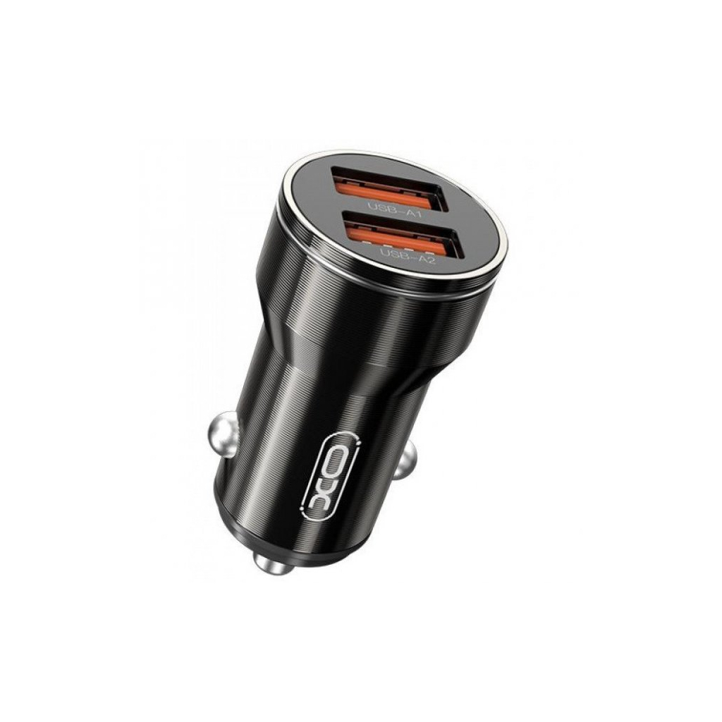 Зарядний пристрій XO CC48 Smart Metal 2USB + cable MicroUSB (XO-CC48m-BK) - фото 2 Зарядний пристрій XO CC48 Smart Metal 2USB + cable MicroUSB (XO-CC48m-BK) - фото 2