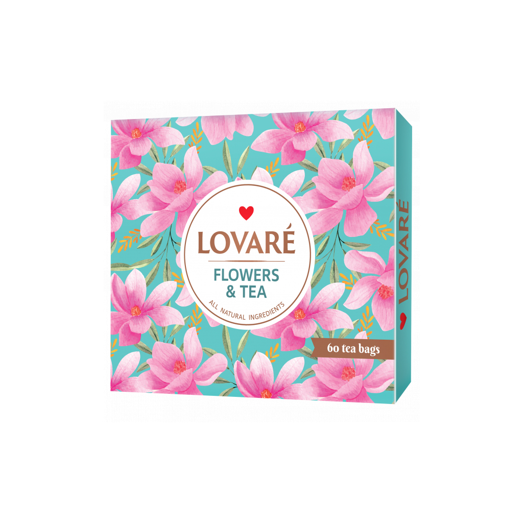 Чай Lovare Flowers & Tea 12 видів по 5 шт (lv.16171) Чай Lovare Flowers & Tea 12 видів по 5 шт (lv.16171)