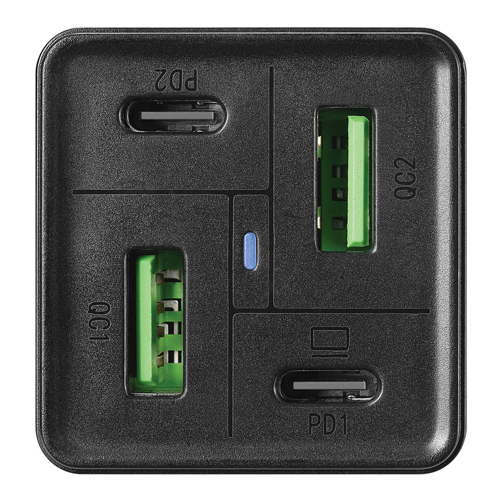 Зарядний пристрій Sandberg 4in1 2xUSB-C 2xUSB PD 65W QC 3.0 20W (441-45) - фото 2 Зарядний пристрій Sandberg 4in1 2xUSB-C 2xUSB PD 65W QC 3.0 20W (441-45) - фото 2