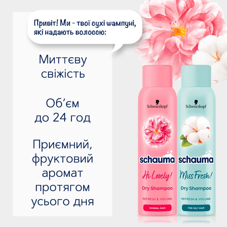 Сухий шампунь Schauma Miss Fresh! для жирного волосся 150 мл (9000101213942) - фото 2