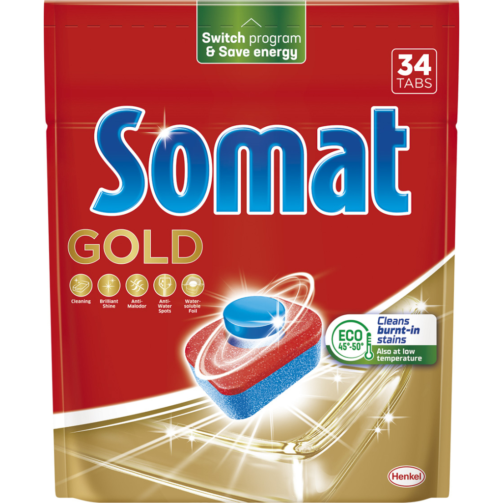 Таблетки для посудомийних машин Somat Gold 34 шт. (9000101577105/9000101808209) Таблетки для посудомийних машин Somat Gold 34 шт. (9000101577105/9000101808209)