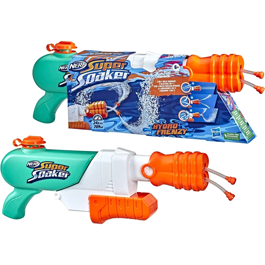 Іграшкова зброя Hasbro Nerf Водний бластер Гідро Фрінзі (F3891) Іграшкова зброя Hasbro Nerf Водний бластер Гідро Фрінзі (F3891)