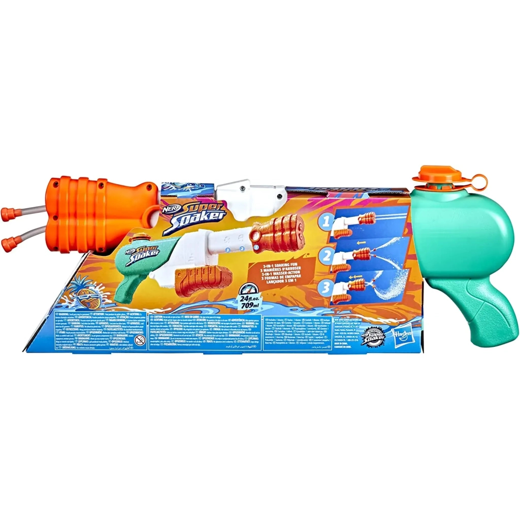 Іграшкова зброя Hasbro Nerf Водний бластер Гідро Фрінзі (F3891) - фото 10 Іграшкова зброя Hasbro Nerf Водний бластер Гідро Фрінзі (F3891) - фото 10