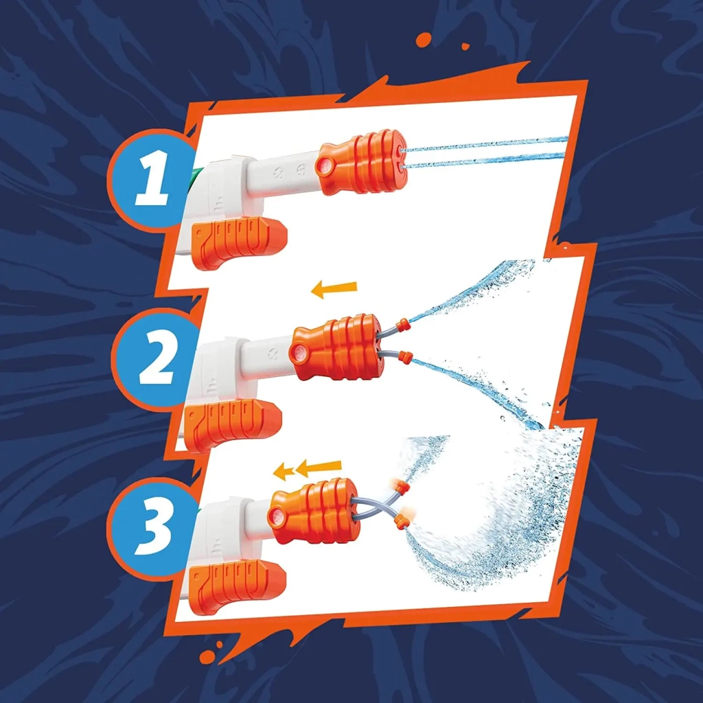 Іграшкова зброя Hasbro Nerf Водний бластер Гідро Фрінзі (F3891) - фото 8 Іграшкова зброя Hasbro Nerf Водний бластер Гідро Фрінзі (F3891) - фото 8