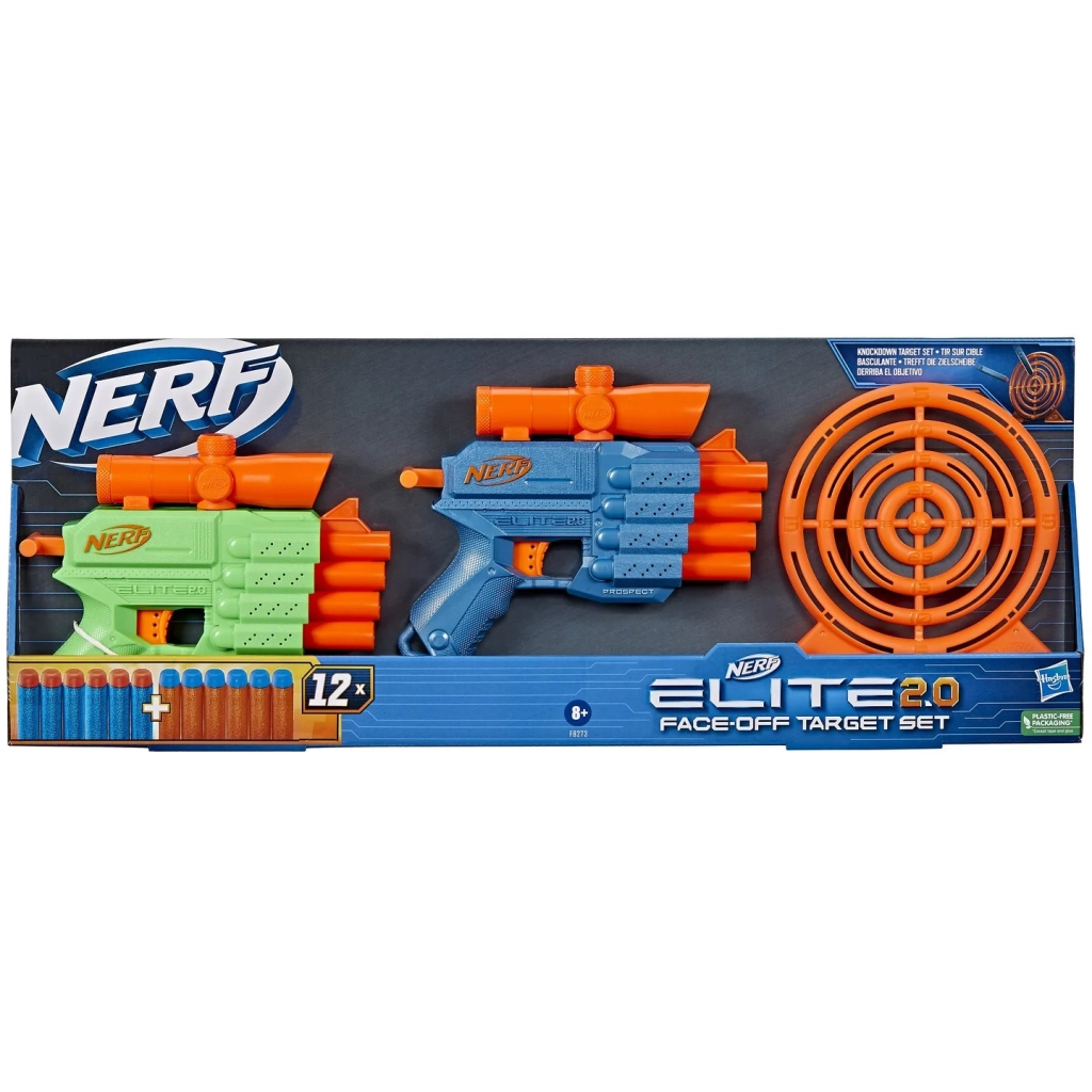 Іграшкова зброя Hasbro Nerf набір бластерів Elite 2.0 fase off Target (F8273) Іграшкова зброя Hasbro Nerf набір бластерів Elite 2.0 fase off Target (F8273)