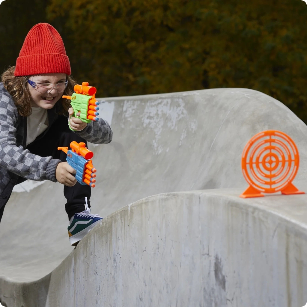 Іграшкова зброя Hasbro Nerf набір бластерів Elite 2.0 fase off Target (F8273) - фото 8 Іграшкова зброя Hasbro Nerf набір бластерів Elite 2.0 fase off Target (F8273) - фото 8